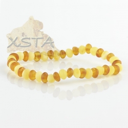 Amber baroque bracelet raw